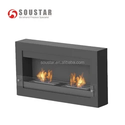 OSLO Long decorative wall hanging Bioethanol Fireplace
