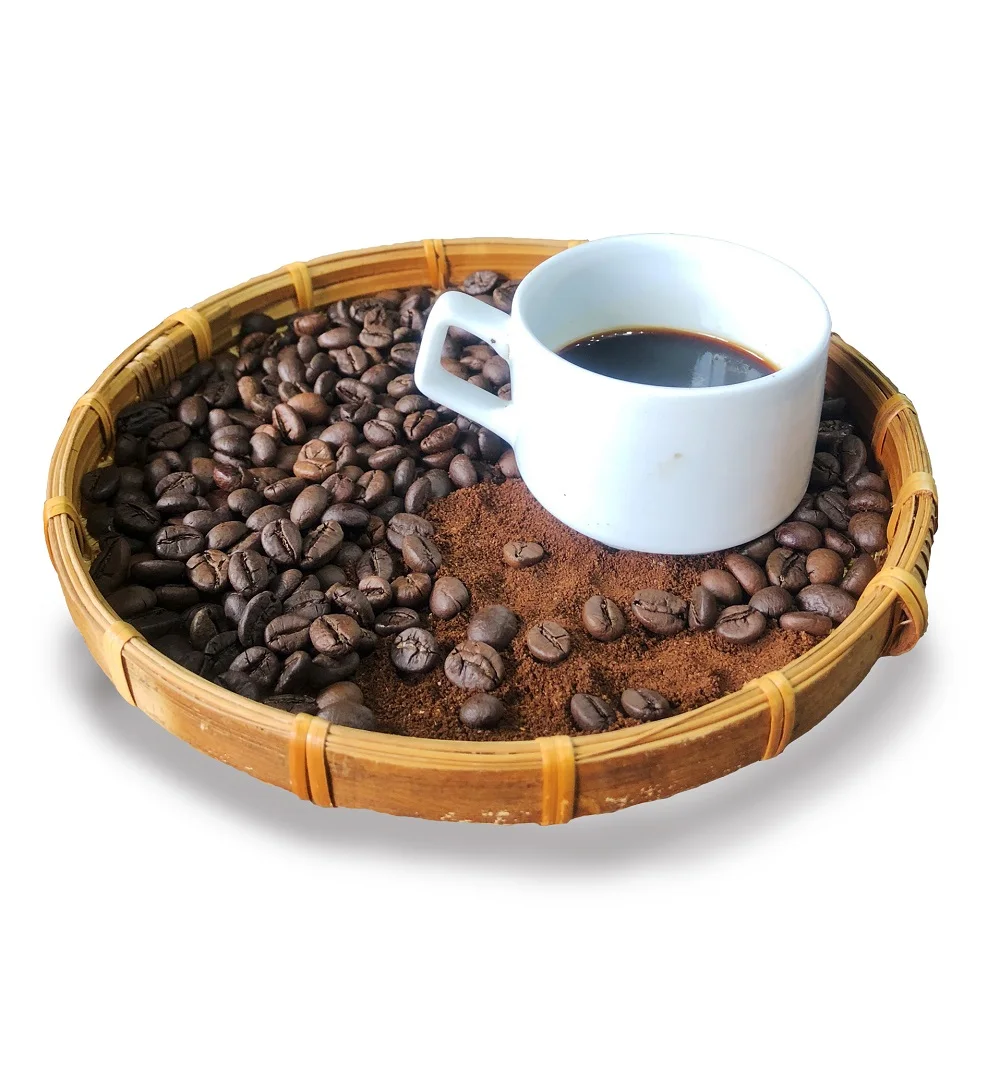 Packing in Bag 100% Arabica roasted type Quoc Loc Arabica Robusta coffee from Vietnam