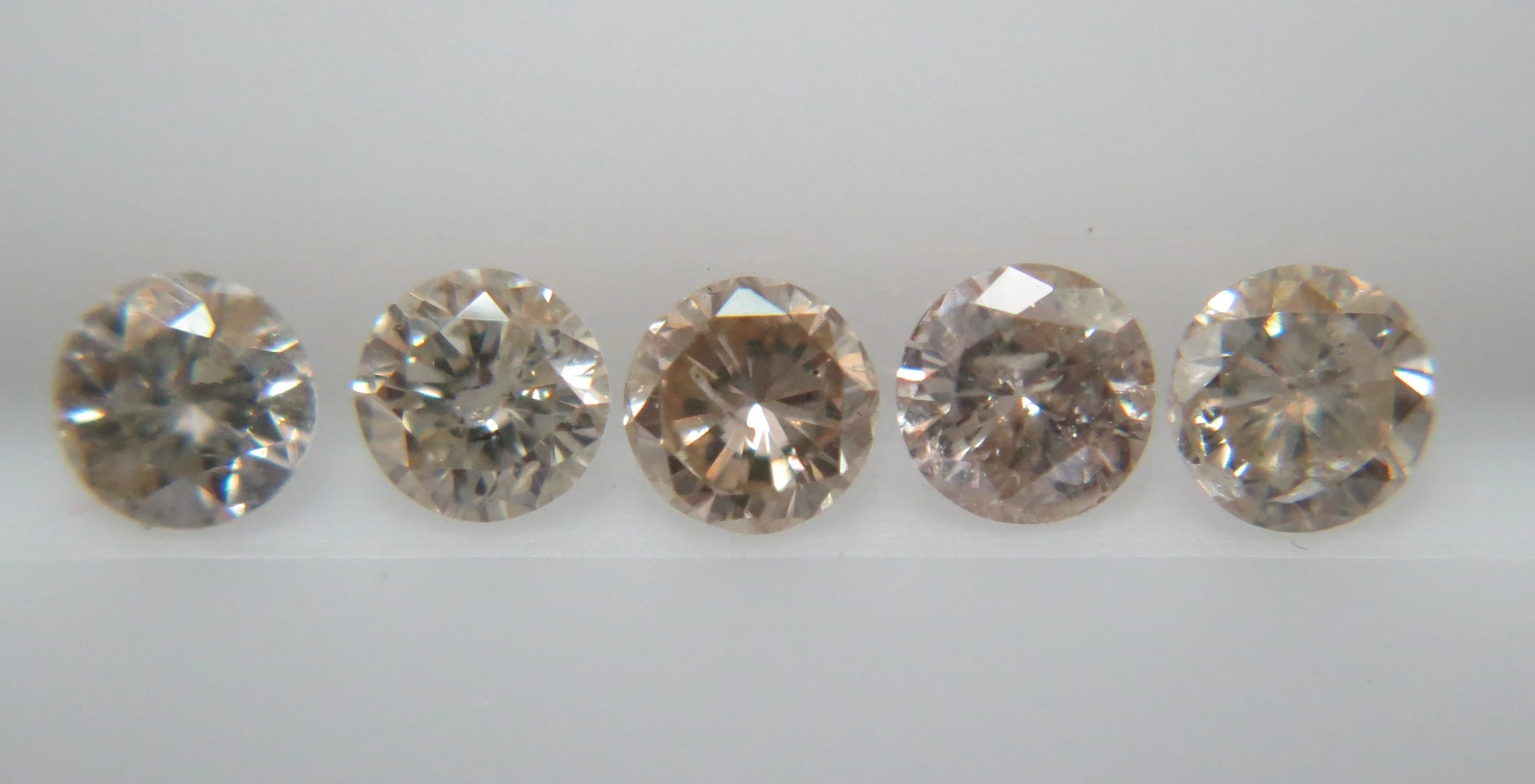 1.1-1.3mm SI-I Clarity K-L Color Natural Loose Brilliant Cut Diamond Non-treated Calibrated Size
