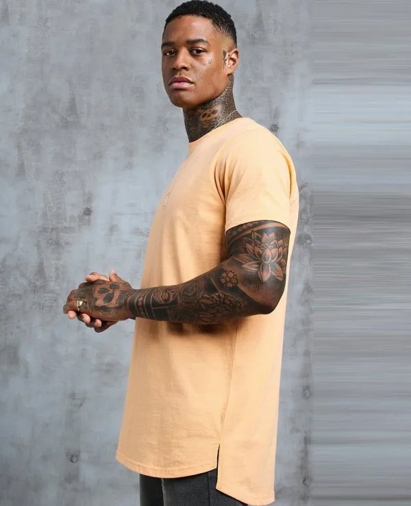 New Design Men Casual T-Shirts Custom Embroidered Logo Design Wholesale Cotton Training Gym T-Shirt