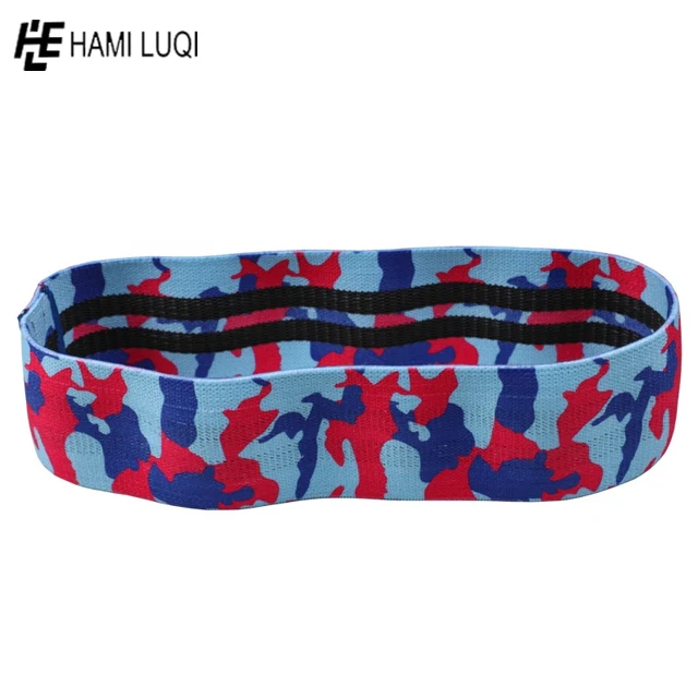 Customizable Camo Home Fitness Heavy Workout Bands Set Latex Hip Circle Exercise Booty Loop Gym Fitness Training Bands
