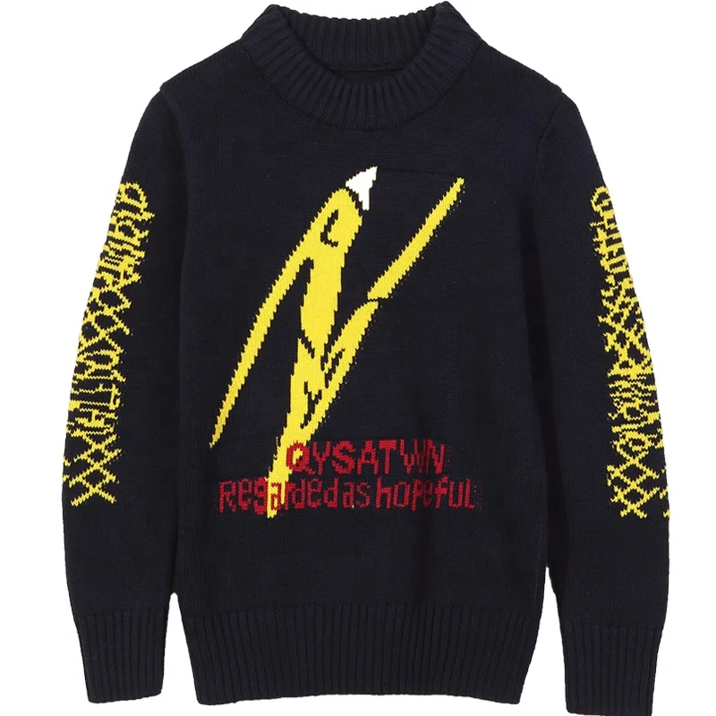 
New arrival children boys breathable and comfortable o-neck long sweater 