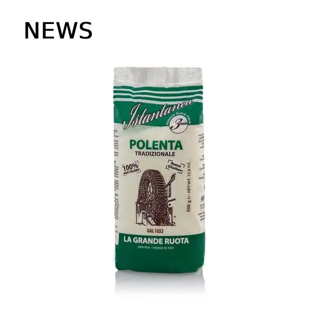 100% made in Italy Corn flour white for instant polenta  500g polenta ready in 3 minutes
