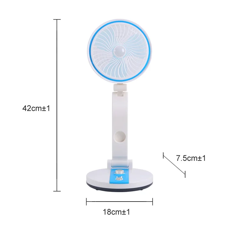 Wholesale Blue LR-2018 Soft Light Student Desktop Silent Dormitory Telescopic Electric Standing Table Fans Air Coolers