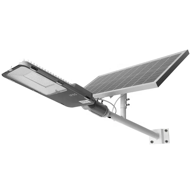 Solar Street Light 12 Steel Lithium Ion Battery All in One LED Street Light /garden LED Light Pole or Wall Mounted 1 Years 30W -