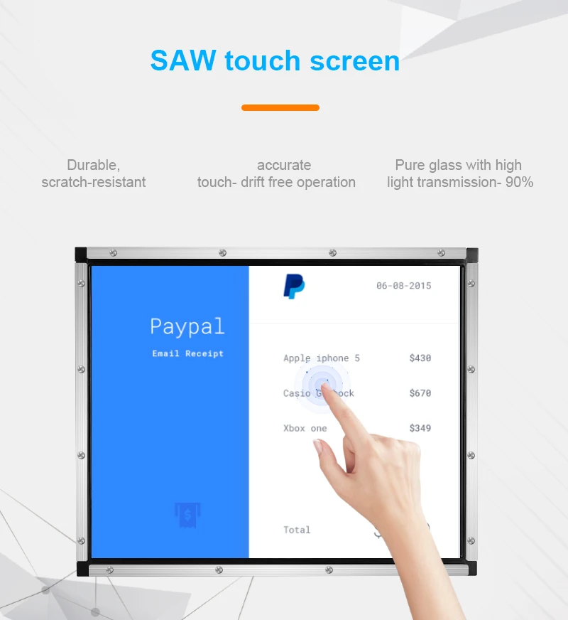 Super HOT of ELO 1739L 1939L SAW Touch Screen Monitor Energy Saving Self-Service Terminal Compact Kiosk Touch Screen Display