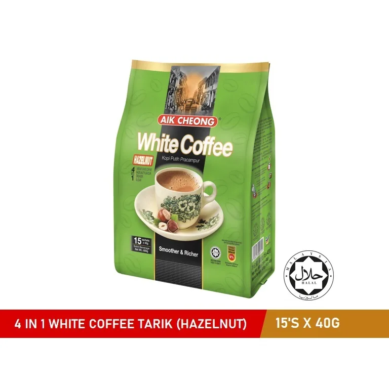 Premium Quality 3 in 1 Malaysia White Coffee Rich Aroma (Original/Less Sugar/Hazelnut/1+1) Comes In 4 Different Option