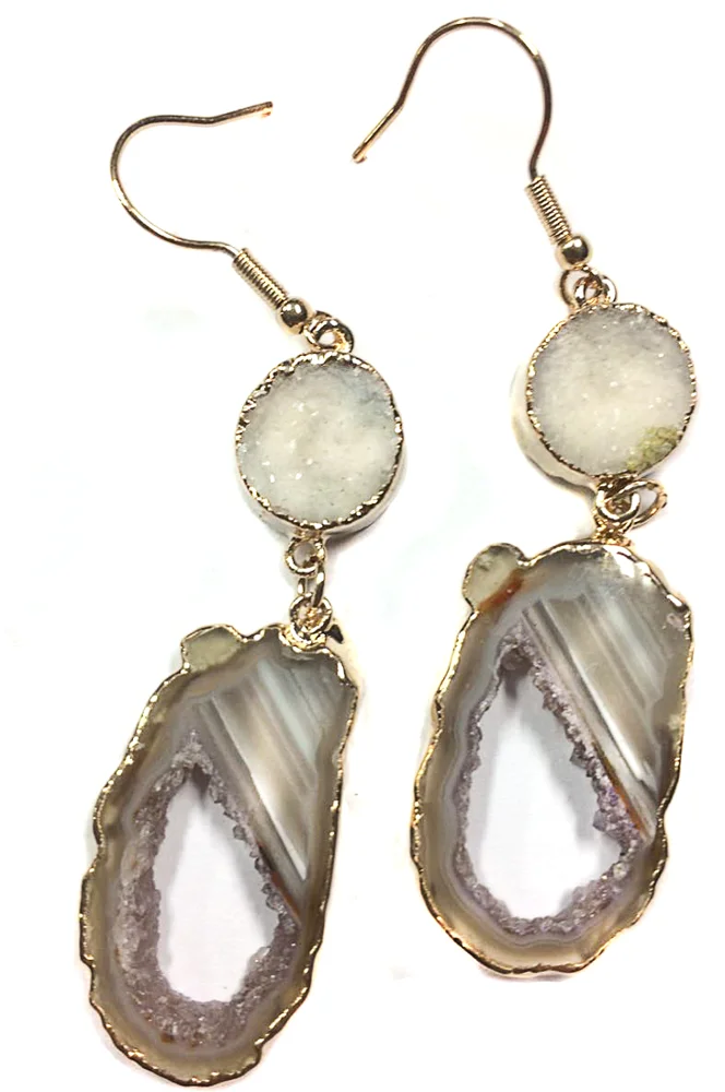 DOUBLE DRUZY EARRING