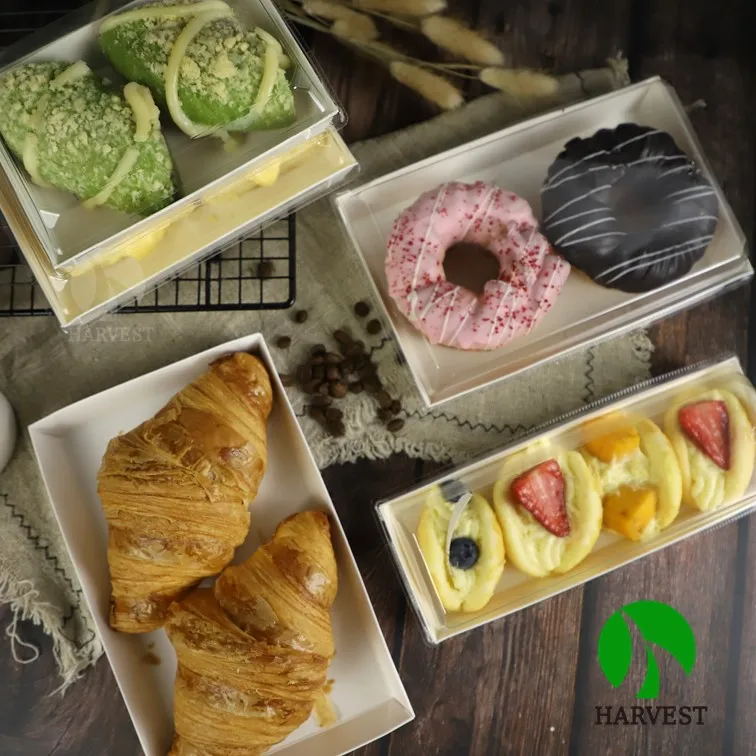 
Eco Packaging Fast-Food Package Box Brown Black White Kraft Paper 