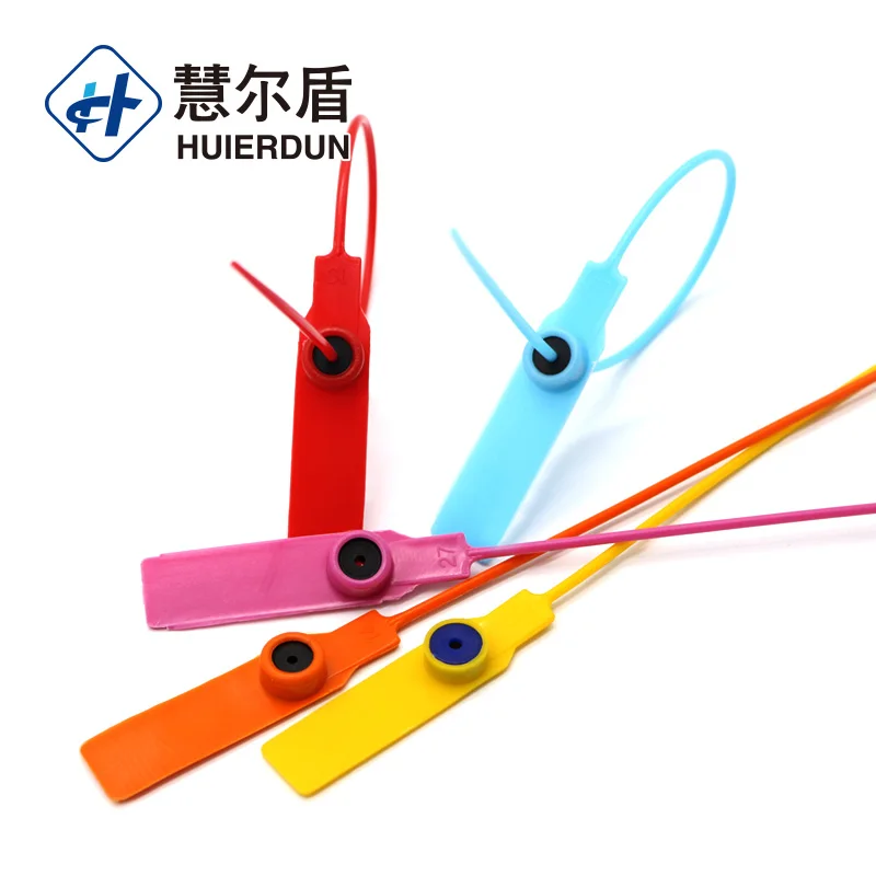 HED-PS106 с пластиковой пломбой для одежды этикеткой Одноразовые Пластиковые пломбы защитой от подделок