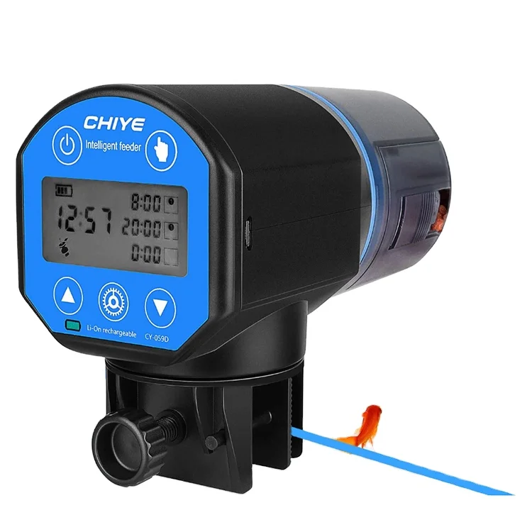 Amazon горячие продажи CY-059D оригинал или OEM 200 мл литиевая батарея аквакультуры автоматическая машина для автоматической подкормки Рыб Машина для аквариума
