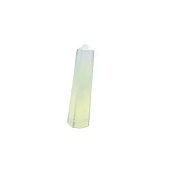 Подлинная Opalite Obelisk Tower с бесплатной брошюрой Jet International Crystal treatment Jumbo 6 Facet прибл. Кристалл Aura Rock