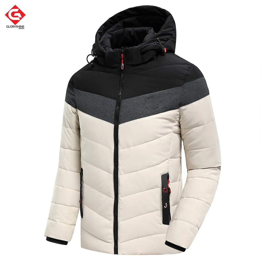 2021 Wholesale shiny jacket men winter shiny puffer jacket men black bubble coats for men
