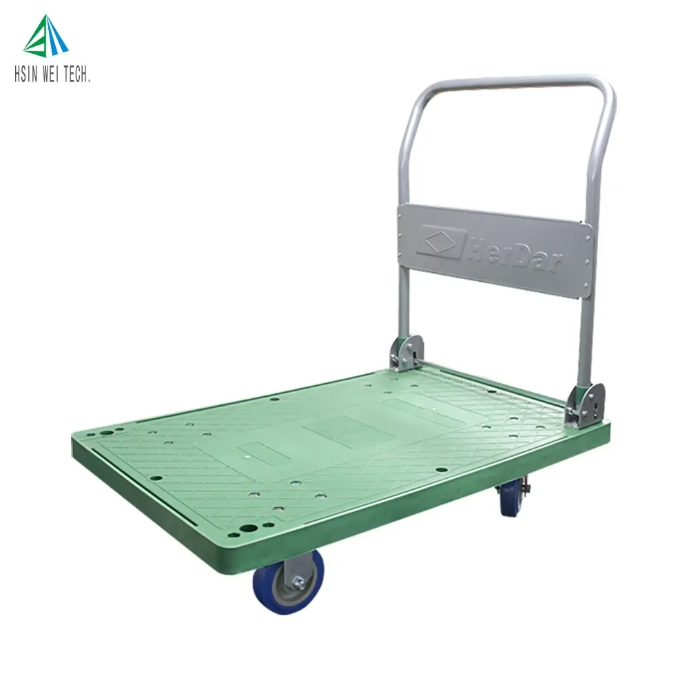 Industrial Plastic Foldable Platform Manual Trolley Cart Truck