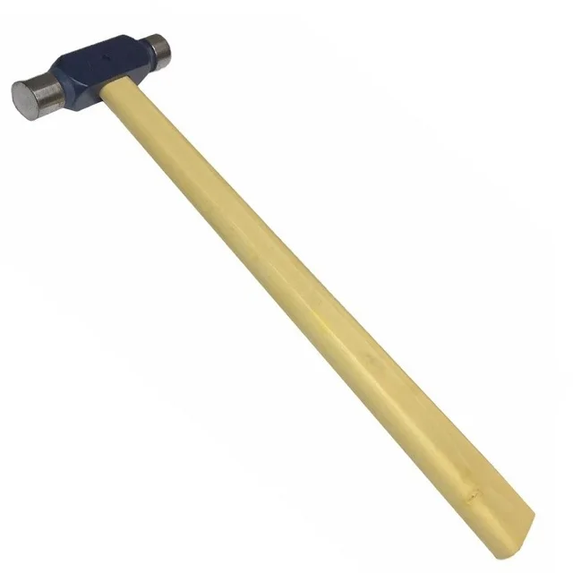 Ball Peen Type Chasing Jewelry Hammer with Wooden Handle Satin Finish Goldsmith jewelry Making Tool