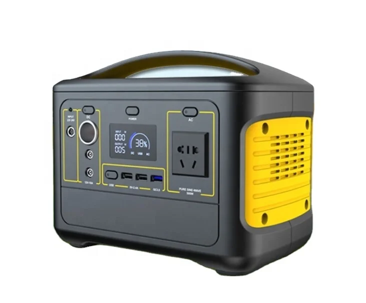 Camping  solar generator system DC 12V power banks 500W lithium battery portable power station