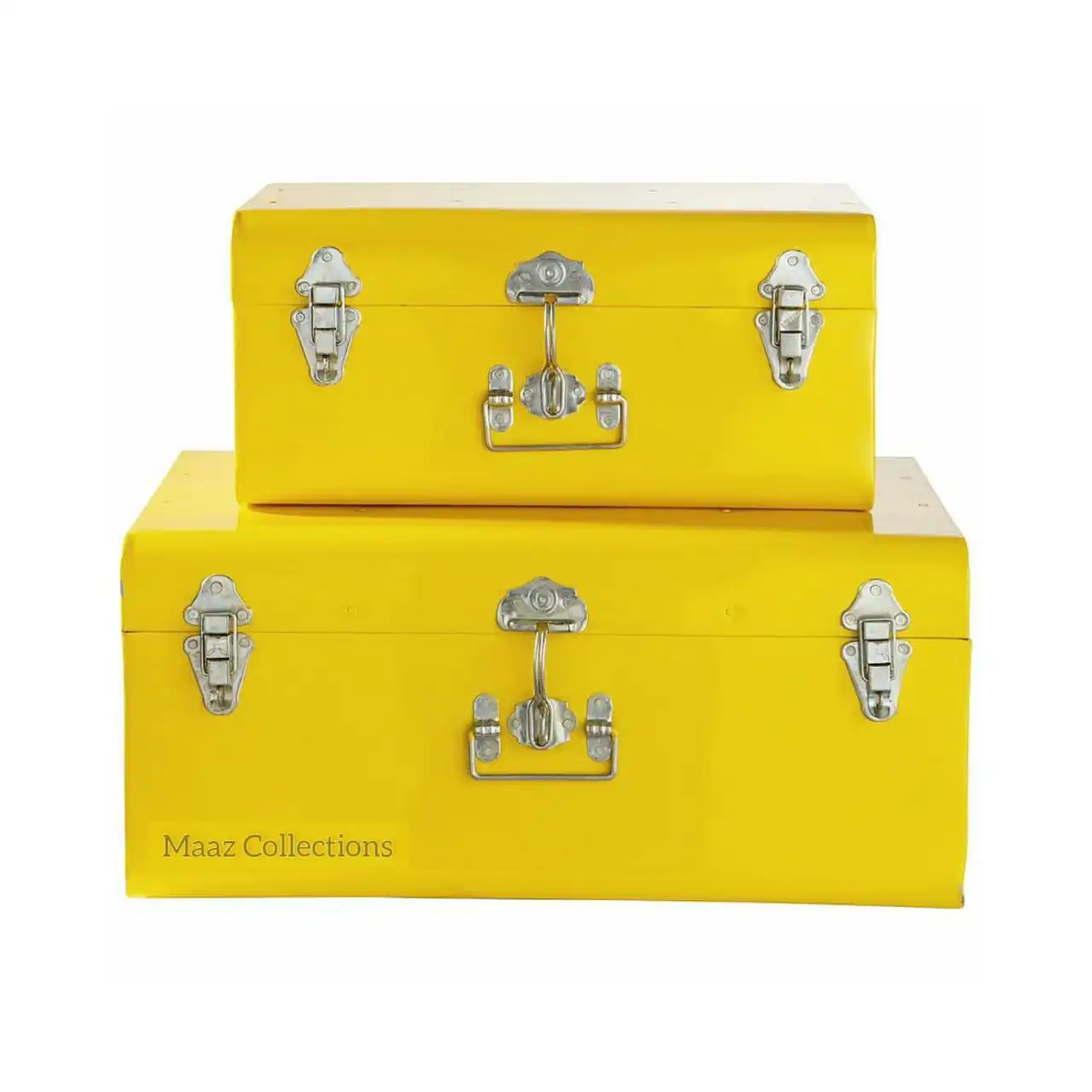 Home Decor Hand Made metal trunk set Antique finished Iron Trunks