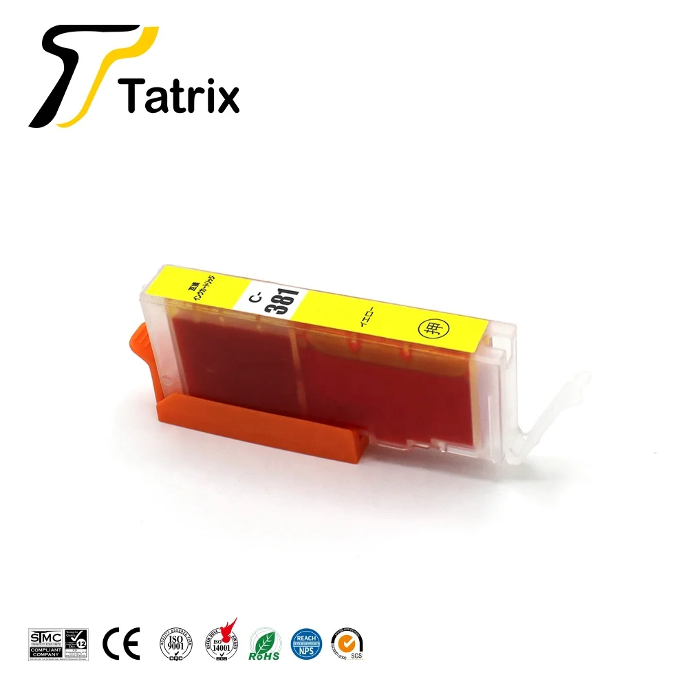 Совместимый цветной струйный чернильный картридж Tatrix Premium BCI-380XL BCI380XL BCI-380 BCI381 BCI-381 для Canon PIXUS TR7530/TR8530 и