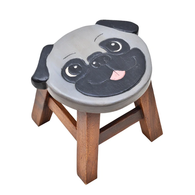 Высококачественный детский деревянный резная табуретка-B215 237 деревянный детский резная табуретка Мопса
