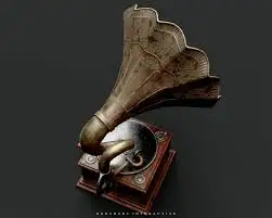 Best quality vintage Brass and wooden Gramophone Player in modern style from India