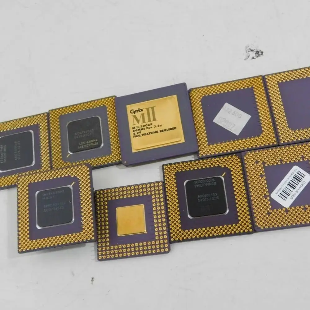 CPU CERAMIC PROCESSOR SCRAPS / Original Xeon CPU Silver 4209T Processor / HIGH YIELD GOLD RECOVERY CPU CERAMIC PROCESSOR S