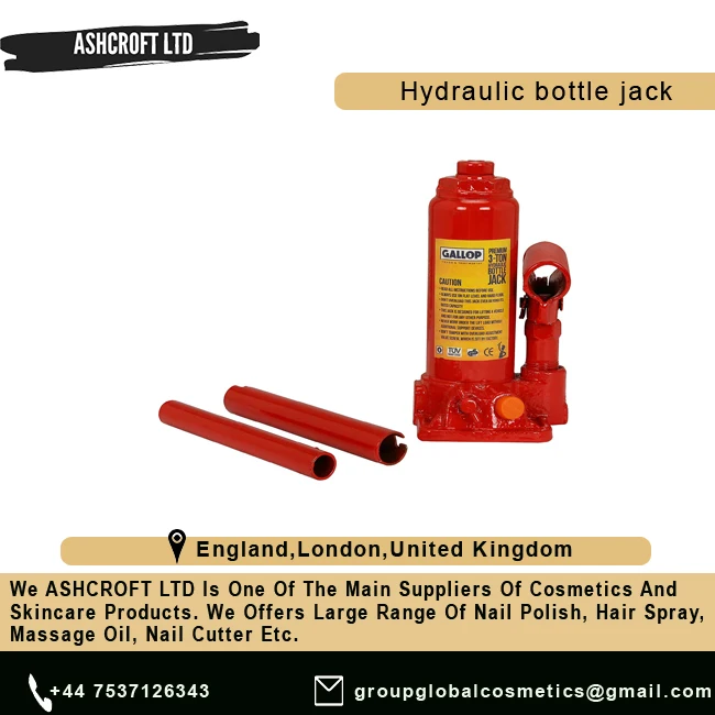 
3 ton car hydraulic bottle jack with safety valve at Suitable Price 
