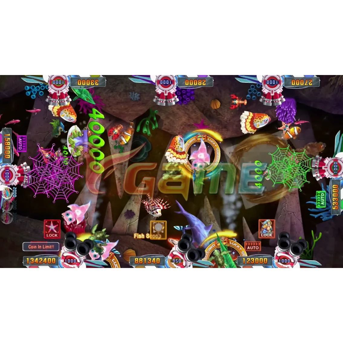 VGAME Ocean Force Fish Game Cabinets Wrath of Ocean King