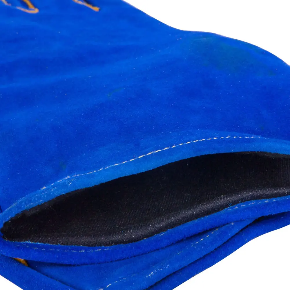 Anti-heat Cowhide Leather Work Gloves Fire Proof Leather Welding Gloves Cut Resistant Welding Gloves