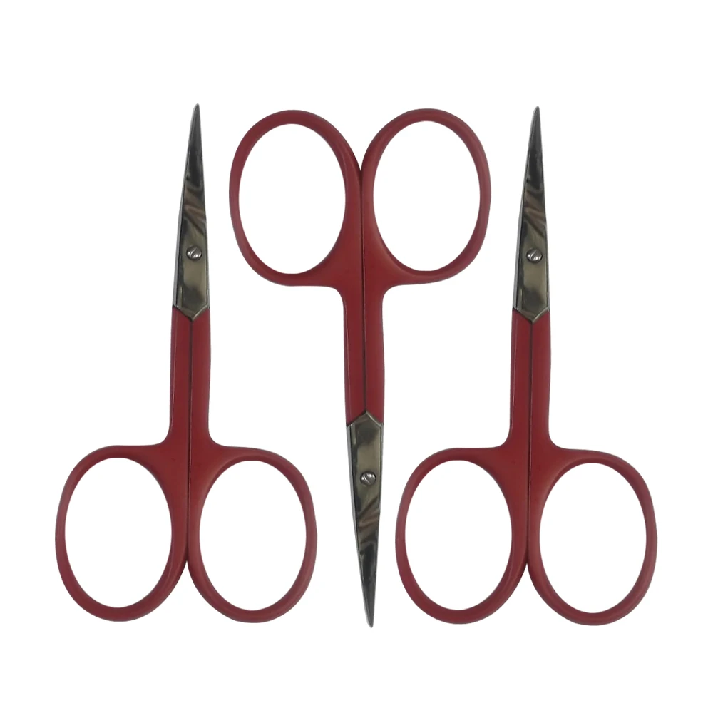 Beard Mustache Hair Dressing Scissors German Hair Cutting Stainless Steel Professional 420C Laser Bag Leather White Western Box