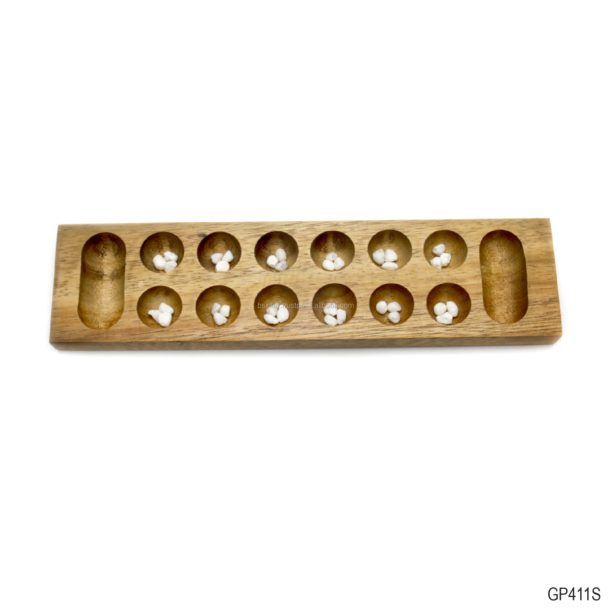 High quality Mini Kalaha wooden board game for kids learning educational play to brainteaser and fun on school and at home