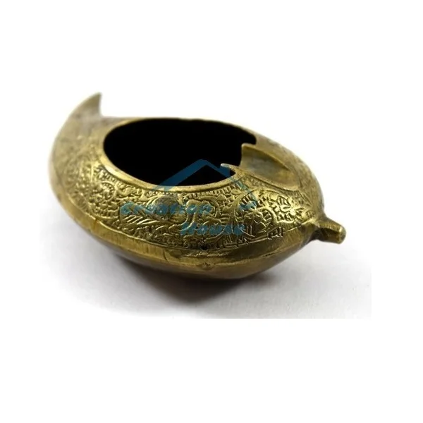 Metal Mango Shape Brass Ashtray