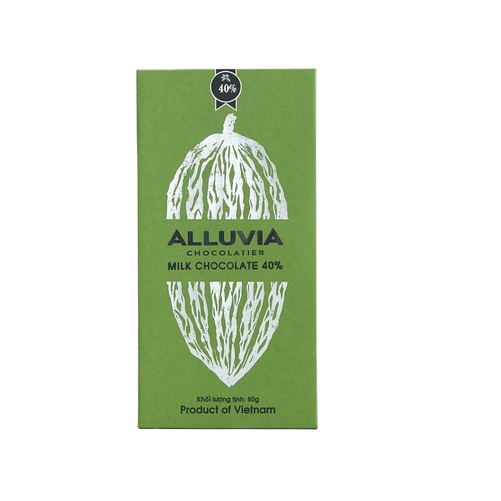 
 Сладкий молочный шоколад 40% какао от Tien Giang Vietnam первоклассная ручная работа от бобов до бара 80 г  