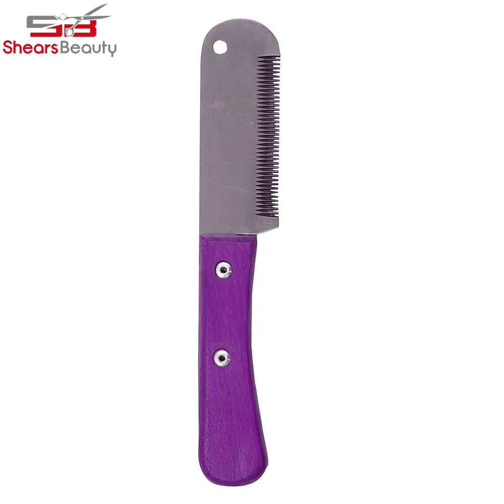 Hot Selling 6-Inch Stripping Knife, Wooden Handle Medium Teeth, 3-Inch Blade Stainless Steel Striping Knife