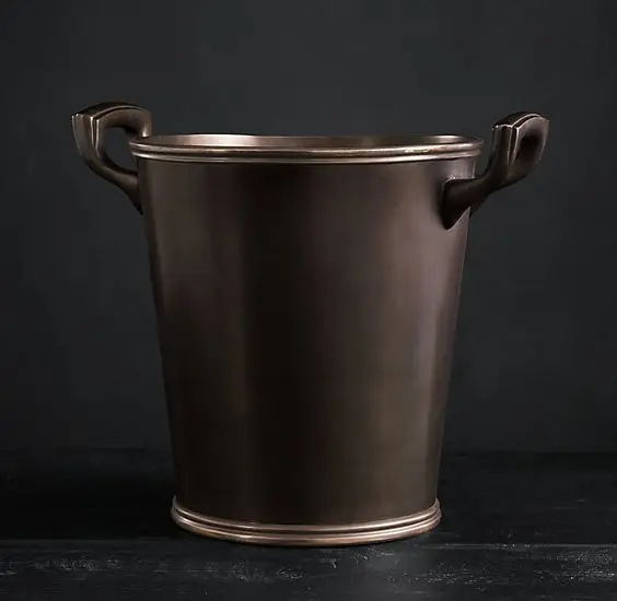 Custom Design Stainless Steel Ice Bucket Silver Polished Finishing Design For Bar & Restaurant And Indoor Home Decor