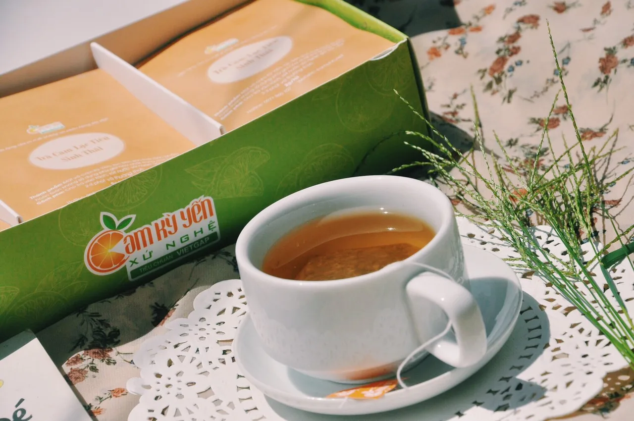 100% Natural 40g Flavor Tea Eco-Passiflorae Herbal Orange Tea With 20 tea bag x 2g/box From Vietnam