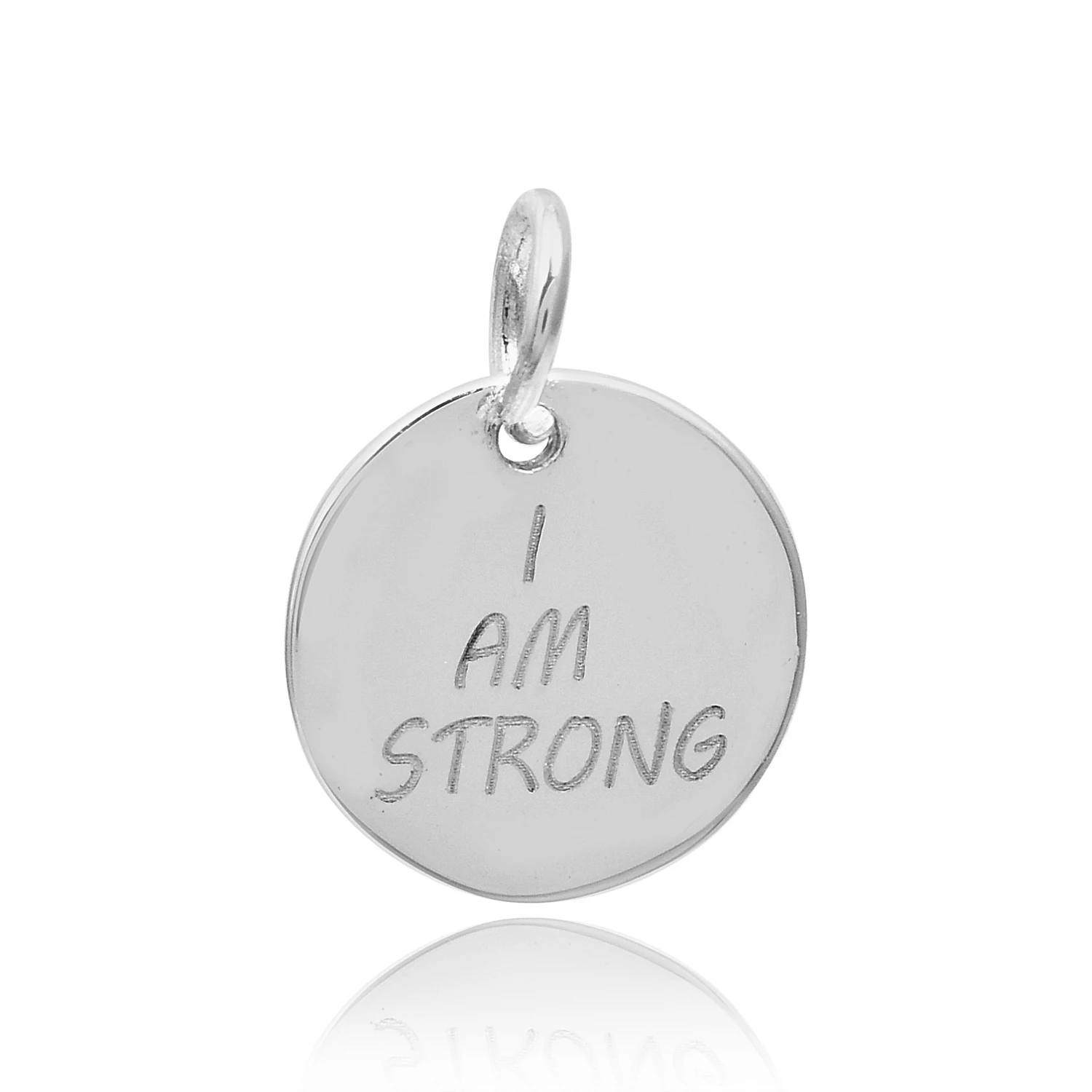 Custom factory wholesale silver classic 925 sterling silver tags charms for name list pendant