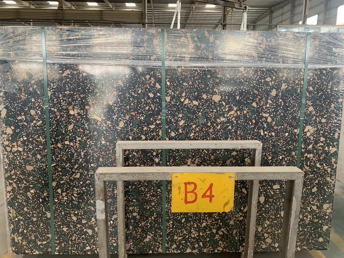 Terrazzo panels outdoor garden terrazzo table floor application with factory price