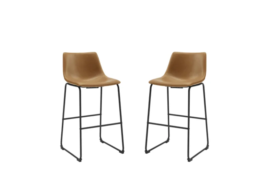 Барный стул из натуральной кожи с твердой древесиной и металлом стулья для гостиной гостиничные барный бара других отелей