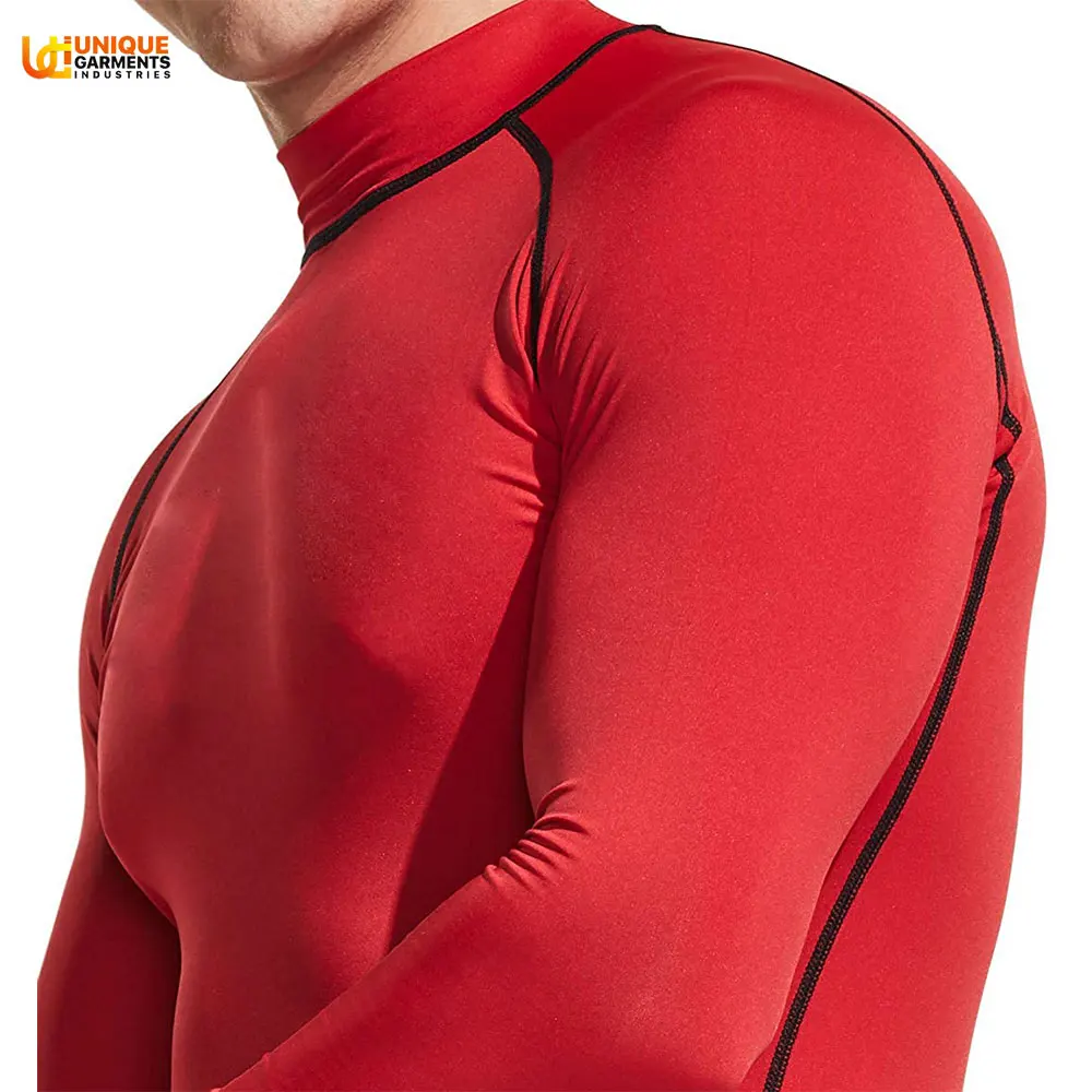 Mens Custom Rash Vest Long Sleeve Lycra Compression Shirt Quick Dry Rashguard Sublimation Rash Guard Men Quantity Top Customize