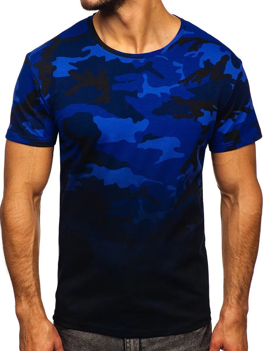 Premium Quality Camouflage T-shirts Casual Outdoor Gym Sports Fashion Fitted Short Sleeves Tshirts For Mens