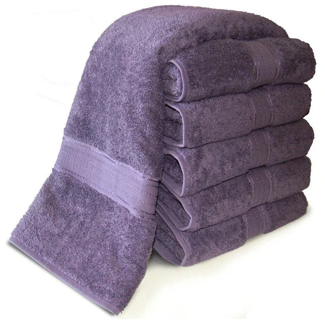 Ultra Soft Bath Towels 100% Pure Luxury Ringspun Cotton with Fancy Borders