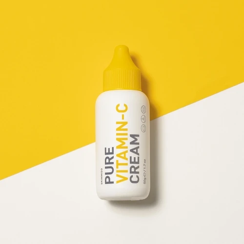 SKINMISO Pure Vitamin-C Cream 50g | Brightening Moisturizing Sebum Soothing Tree Water Anti-Wrinkle Made in Korea K-Beauty