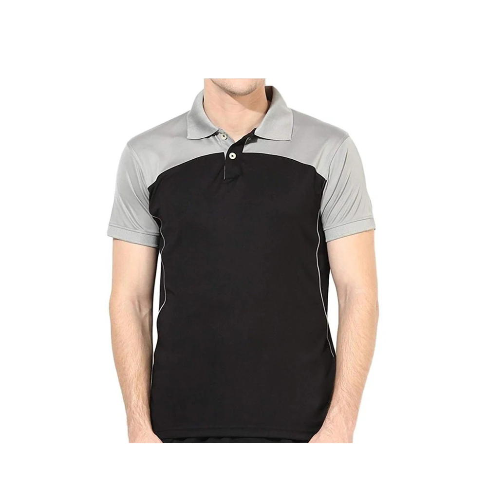 New Design Polo T-Shirts Grey And Black Color Pakistani Supplier Best Quality Polo T Shirt Bulk OEM ODM Wholesale