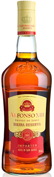 Infused Balanced Flavor Fragrant Finish Aged 3 Years Distilled Wine Spirits Bottle Premium Quality 36% Alfonso XIII Brandy