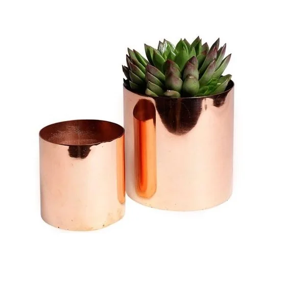 Amazon best seller copper Tube Vase Creative Living Room Home Decoration Flower Vase copper Vase from Indian supplier