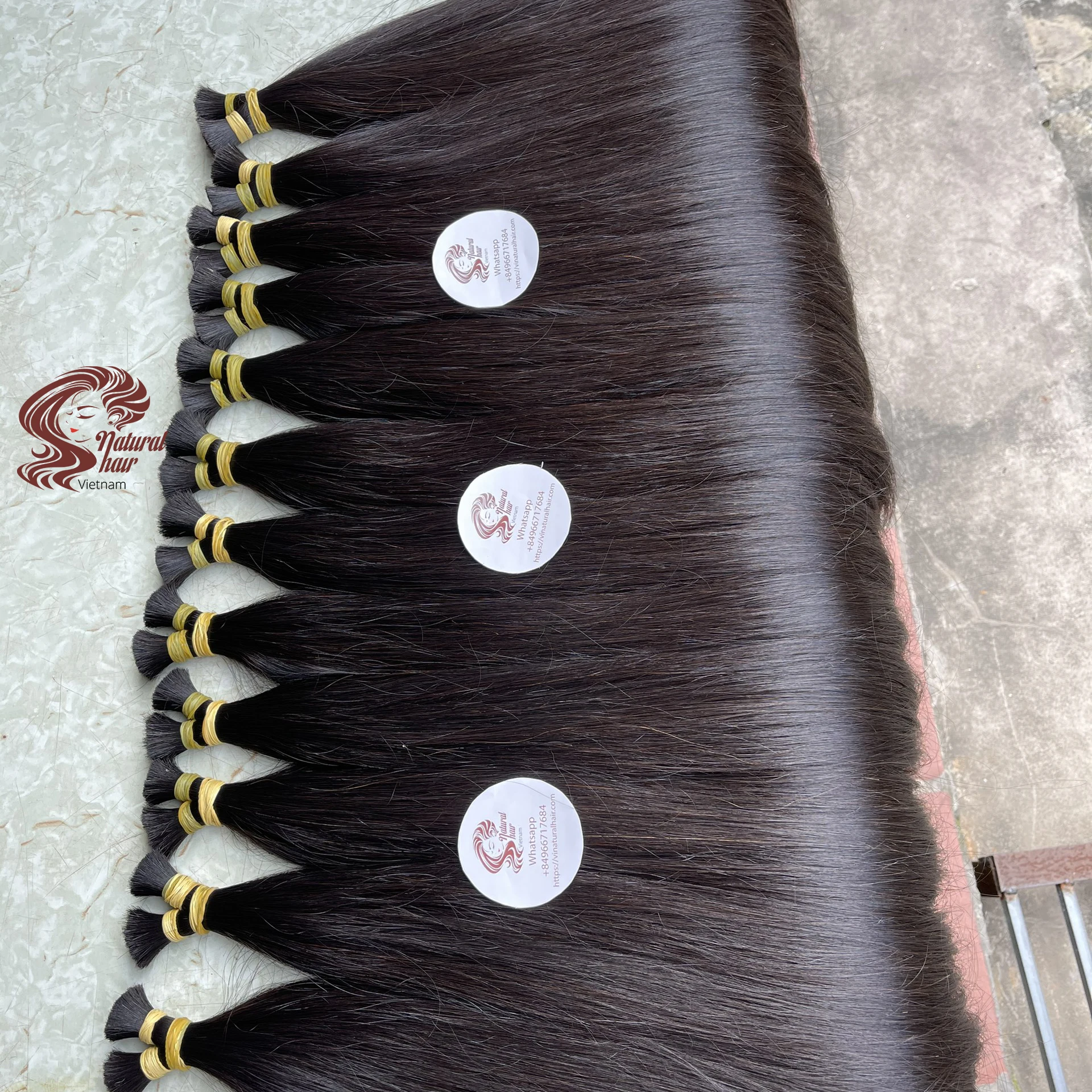 Bulk Hair Vietnamese 100% Natural Virgin Human Extensions - virgin bundles