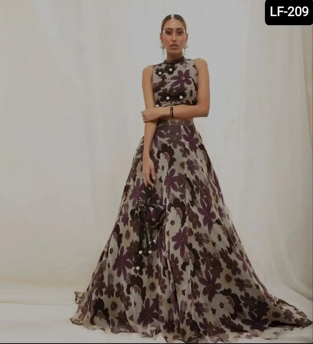 Latest Ethnic Wear Heavy Taffeta Silk Designer Lehenga Choli for Women Bollywood Style Crop Top for Party Wear and Festival Wear