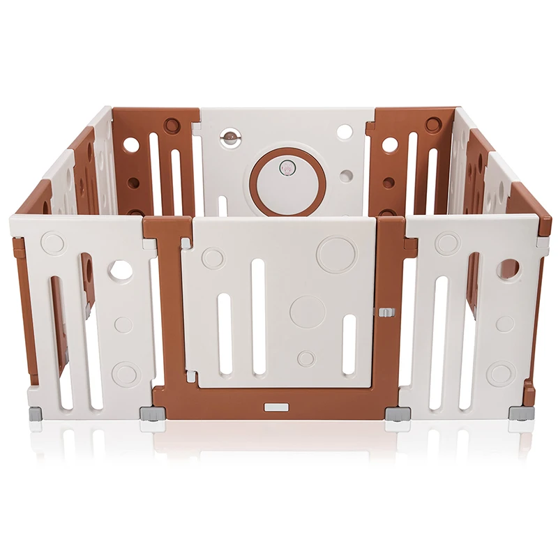 
ABST 12+1+1High Quality Simple Indoor Safety Baby Fence Play Yard Plastic Playpen 