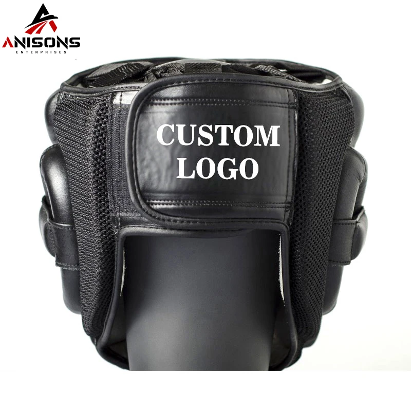 Супер спарринговая защита для головы боксерское снаряжение боевых тренировок из натуральной кожи дышащая мужчин