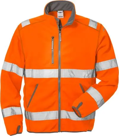 High Visibility top quality wholesale Green Work Waterproof Reflective Tape Light Men Safety Softshell Winter Jacket